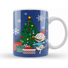 Baskı Dükkanı Tommy Rugrats Around The Christmas Tree Porselen Beyaz Kupa Bardak