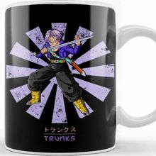 Baskı Dükkanı Trunks Retro Japanese Dragon Ball Z Porselen Beyaz Kupa Bardak
