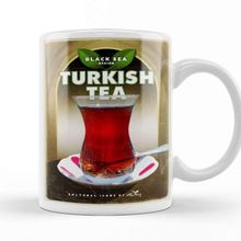 Baskı Dükkanı Türk Çayı Porselen Beyaz Kupa Bardak