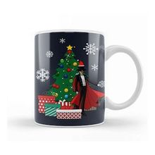 Baskı Dükkanı Tuxedo Mask Around The Christmas Tree Sailor Moon Porselen Beyaz Kupa Bardak