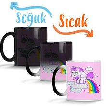 Baskı Dükkanı Unicorn 01 Sihirli Porselen Kupa