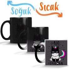 Baskı Dükkanı Unicorn Batcorn 04 Sihirli Porselen Kupa