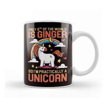 Baskı Dükkanı Unicorn Ginger Redhead Red Orange Haired Fantasy Magic Irish Kupa
