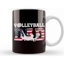Baskı Dükkanı Us American Flag Volleyball Dad Father Ball Sports Player Kupa