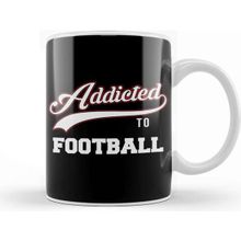 Baskı Dükkanı Varsity Addicted To Football Kupa Bardak