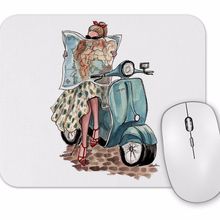 Baskı Dükkanı Vespa Travel Mouse Pad