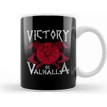 Baskı Dükkanı Victory Or Valhalla Norse Mythology Warrior Viking Kupa Bardak
