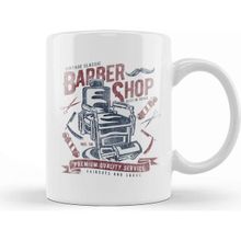 Baskı Dükkanı Vintage Classic Barber Shop Kupa Bardak