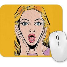 Baskı Dükkanı Vintage Girl Mouse Pad