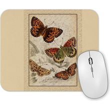 Baskı Dükkanı Vintage Kelebek Tasarım Mouse Pad