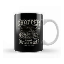 Baskı Dükkanı Vintage West Coast Chopper Motorcycle Garage Kupa