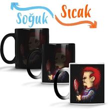 Baskı Dükkanı Wanna Play Chucky Sihirli Porselen Kupa