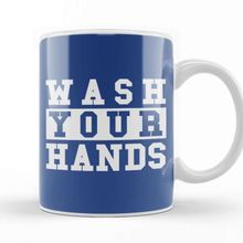 Baskı Dükkanı Wash Your Hands Beyaz Porselen Kupa Bardak