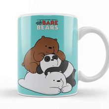 Baskı Dükkanı We Bare Bears 019 Beyaz Porselen Kupa Bardak