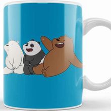 Baskı Dükkanı We Bare Bears 05 Beyaz Porselen Kupa Bardak