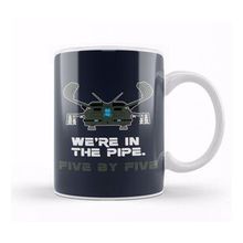 Baskı Dükkanı Were In The Pipe Five By Five Aliens Beyaz Porselen Kupa Bardak