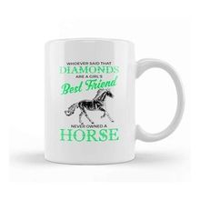 Baskı Dükkanı Whoever Horses Are A Girl S Best Friend Not Diamonds Kupa Bardak