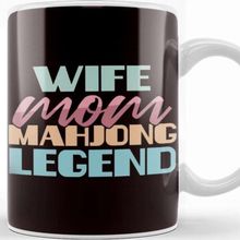 Baskı Dükkanı Wife Mom Mahjong Legend Mah-Jongg Player Solitaire Chinese Kupa Bardak