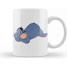 Baskı Dükkanı Winnie The Pooh Eeyore 017 Beyaz Porselen Kupa Bardak