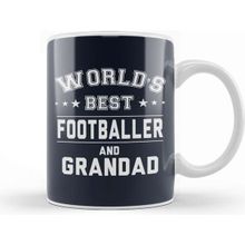 Baskı Dükkanı World's Best Footballer And Grandad Kupa