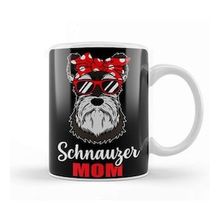Baskı Dükkanı Worlds Best Schnauzer Mom 02 Beyaz Porselen Kupa Bardak