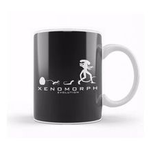 Baskı Dükkanı Xenomorph Evolution Alien Beyaz Porselen Kupa Bardak