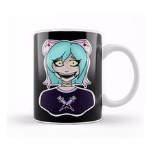 Baskı Dükkanı Yami Kawaii Girl Beyaz Porselen Kupa Bardak