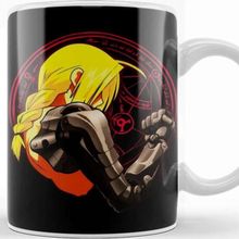 Baskı Dükkanı Yellow Hair Alchemist Metal Beyaz Porselen Kupa Bardak