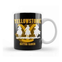 Baskı Dükkanı Yellowstone Dutton Ranch 01 Beyaz Porselen Kupa Bardak