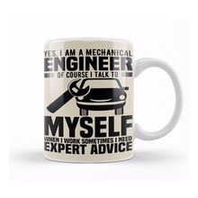 Baskı Dükkanı Yes I Am A Mechanical Engineer Beyaz Porselen Kupa Bardak