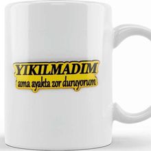 Baskı Dükkanı Yıkılmadım Ama Ayakta Zor Duruyorum Kupa Bardak
