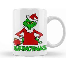 Baskı Dükkanı Yılbaşı Yeni Yıl Konseptli Christmas Grinchmas Become Santa Kupa Bardak