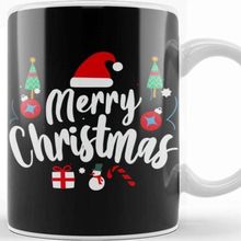Baskı Dükkanı Yılbaşı Yeni Yıl Konseptli Merry Christmas 03 Kupa Bardak