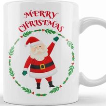 Baskı Dükkanı Yılbaşı Yeni Yıl Konseptli Merry Christmas Noel Baba Kupa Bardak
