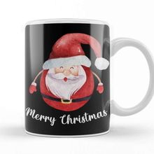 Baskı Dükkanı Yılbaşı Yeni Yıl Konseptli Merry Christmas Santa Kupa Bardak