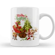 Baskı Dükkanı Yılbaşı Yeni Yıl Konseptli Noel Christmas Kupa Bardak