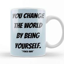 Baskı Dükkanı Yoko Ono Quote Lovers Gift Vintage Retro Rainbow Kupa