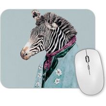 Baskı Dükkanı Zebra Mavi Mouse Pad