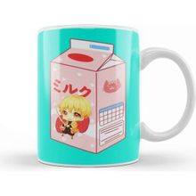 Baskı Dükkanı Zenitsu Thunder Strawberry Milk Kupa Bardak