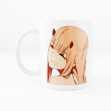 Baskı Dükkanı Zero Two Colors Darling In The Franxx Anime Porselen Beyaz Kupa Bardak