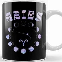 Baskı Dükkanı Zodiac Sign Aries Porselen Beyaz Kupa Bardak