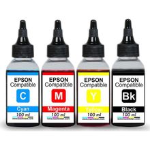 Baskistan 4x100 ml 3000 Sayfa Renkli Epson L110 Uyumlu Mürekkep Seti