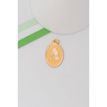 Bayar Gold 14 Ayar Altın A Harf Nostaljik Oval Kolye Ucu