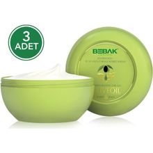 Bebak Zeytinyağlı 3x200 ml El ve Vücut Nemlendirici Kremi