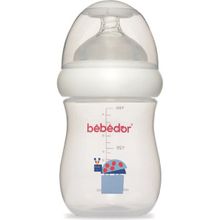Bebedor 97322 Mavi Desenli Geniş Ağızlı 180 ml PP Biberon