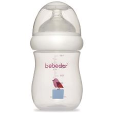 Bebedor 97322 Mor Desenli Geniş Ağızlı 180 ml PP Biberon