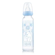 Bebedor Mavi 250 ml Isıya Dayanıklı Cam Bİberon