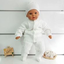 Bebegen Beyaz Bebek Triko 4'lü Takım