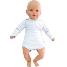 Bebegen Mavi Sade Uzun Kollu Alttan Çıt Çıtlı Badi Bebek Zıbını