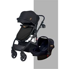 Bebegold Truva Travel Sistem Bebek Arabası Full Black - Siyah